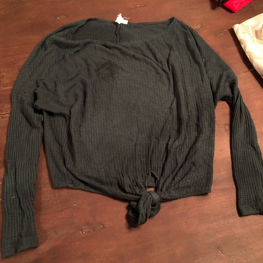 Long sleeve green shirt
